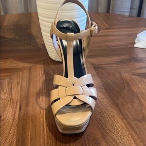 Elegant Nude Strappy Heels